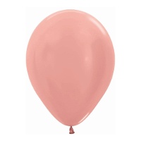 Globos de látex de 12,5 cm rosa metalizado - Sempertex - 100 unidades