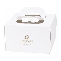Caja de 20 x 20 x 15 cm para tarta con base blanca - Hilarious
