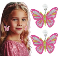 Pendientes de mariposa con brillo