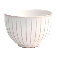Bol de 9,8 cm marfil con rayas