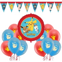 Pack de decoración para fiesta de Pokemon - 22 piezas
