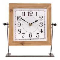 Reloj de mesa con base de metal - DCasa