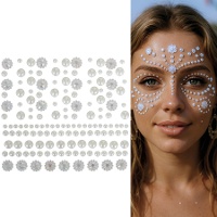 Joyas adhesivas faciales de perlas surtidas