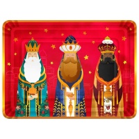 Bandeja de 34 x 25 cm de cartón de Reyes Magos - 2 unidades