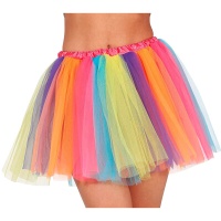 Falda de tutú multicolor - 40 cm