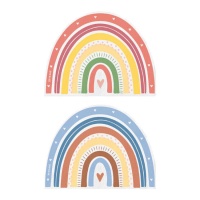 Servilletas de arcoíris de colores de 33 x 33 cm - 20 unidades