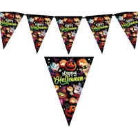 Banderín de Happy Halloween de papel de 3,00 m