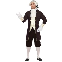 Disfraz de época marrón para hombre
