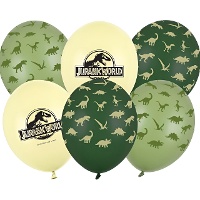 Globos de látex de Jurassic World de 30 cm - 6 unidades