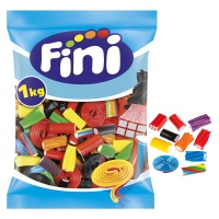 Bolsa surtida con regaliz y discos de colores - Fini Mix regaliz brillo - 1 kg