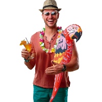 Loro pirata hinchable de 105 cm
