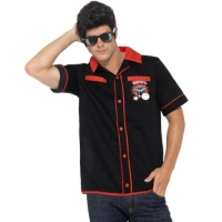 Camisa disfraz de jugador de bolos para hombre
