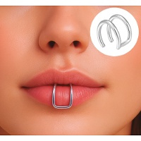 Piercing falso doble