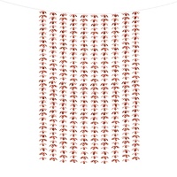 Cortina de flores metalizada - 1,00 x 2,10 m