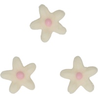 Figuras de azúcar de crisantemos blancos - FunCakes - 30 unidades