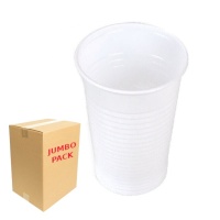 Vasos de 200 ml de plástico blanco - 3000 unidades