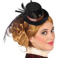 Diadema de chistera mini de Steampunk
