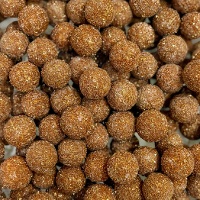 Sprinkles de bolas de azúcar dorada con purpurina de 60 gr - Azucren