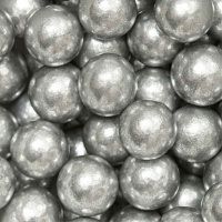 Sprinkles de perlas de 8 mm plateadas grandes - Decora - 100 gr