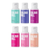 Colorante en gel base de aceite Fairytale de 20 ml - Colour Mill - 6 unidades