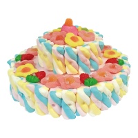 Tarta de chuches de nubes de 2 pisos de 500 gr