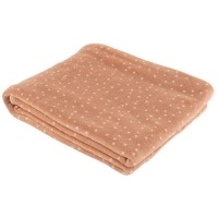 Manta de topos rosa de 1,50 x 1,25 m