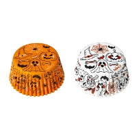 Cápsulas para cupcakes de calabazas y fantasmas - Decora - 36 unidades