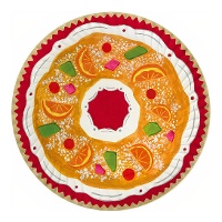Bandeja de 30 cm de roscón de Reyes Magos - 2 unidades