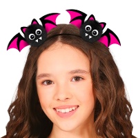 Diadema de murciélagos pompom
