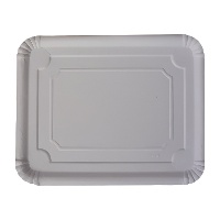 Bandeja de 27 x 20 cm blanca - 100 unidades