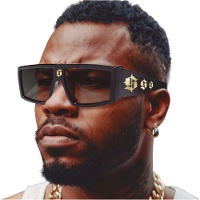 Gafas con símbolo de dólar