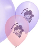Globos de látex de hada mágica transparentes de 30 cm - Globos Payaso - 25 unidades