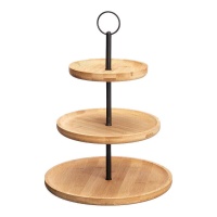 Soporte de 37 x 25 x 25 cm de 3 pisos