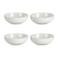 Bol de 21 cm redondo bajo de porcelana - 4 unidades
