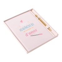Libreta de Profe graciès per ensenyarnos amb t'ant damor de 18 x 22 cm - Dcasa