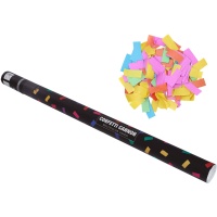Cañón de confeti multicolor de papel de 80 cm