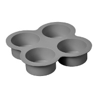 Molde de 13,8 x 13,8 cm para freidora de aire con 4 compartimentos