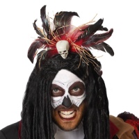 Diadema de calavera vudú