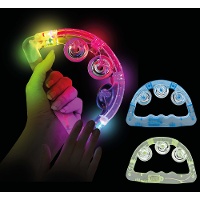 Pandereta luminosa LED multicolor - 1 unidad