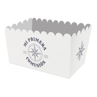 Caja de Mi Primera Comunión Marinera ancha - 3 unidades