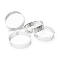 Molde redondo de 8 x 8 x 2 cm perforado - Scrapcooking - 4 unidades