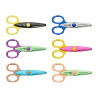 Tijeras de 13 cm infantiles hojas - Fiskars - 6 unidades