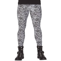 Leggins de rockero con estampado de cebra