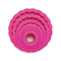 Cortadores circulares rizados - Decora - 6 unidades