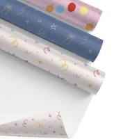 Papel de regalo de cumpleaños de 2 x 0,70 m - 1 unidad