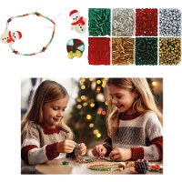Caja de cuentas para pulseras de Navidad - 1100 unidades