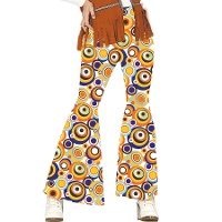 Pantalon de años 70 hippie para mujer