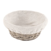 Cesta de 20 x 20 x 9 cm Sweet Home mimbre