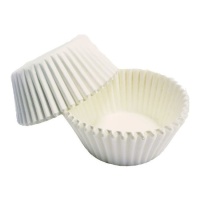 Cápsulas para cupcakes de 4,5 cm blancas - PME - 100 unidades