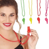 Pack de silbatos de colores - 4 unidades